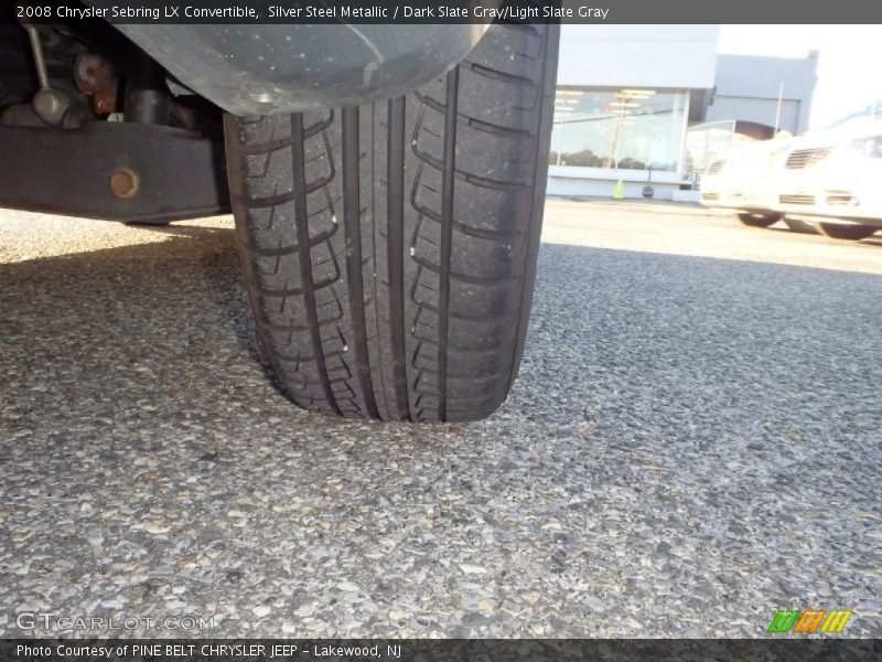 Silver Steel Metallic / Dark Slate Gray/Light Slate Gray 2008 Chrysler Sebring LX Convertible