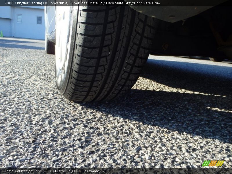 Silver Steel Metallic / Dark Slate Gray/Light Slate Gray 2008 Chrysler Sebring LX Convertible