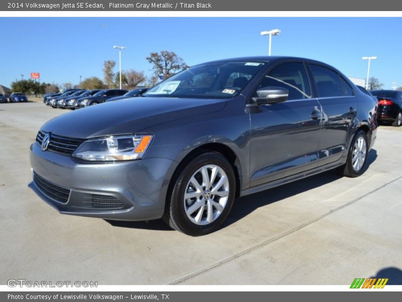 Platinum Gray Metallic / Titan Black 2014 Volkswagen Jetta SE Sedan