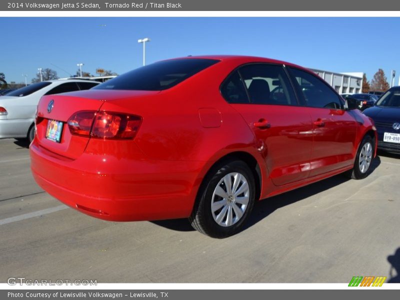 Tornado Red / Titan Black 2014 Volkswagen Jetta S Sedan