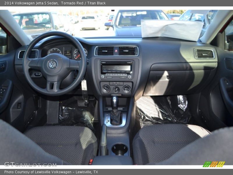 Tornado Red / Titan Black 2014 Volkswagen Jetta S Sedan