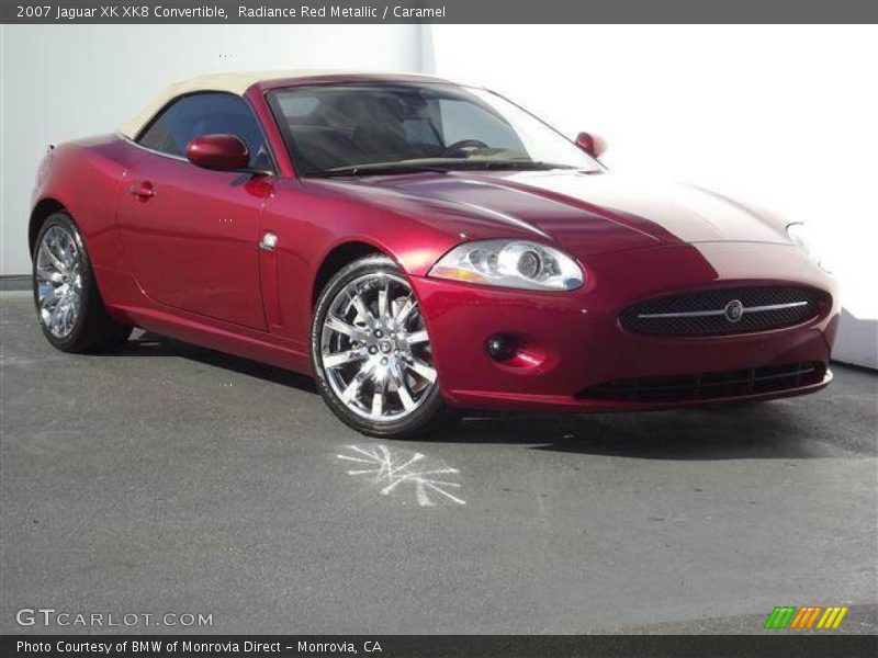 Radiance Red Metallic / Caramel 2007 Jaguar XK XK8 Convertible