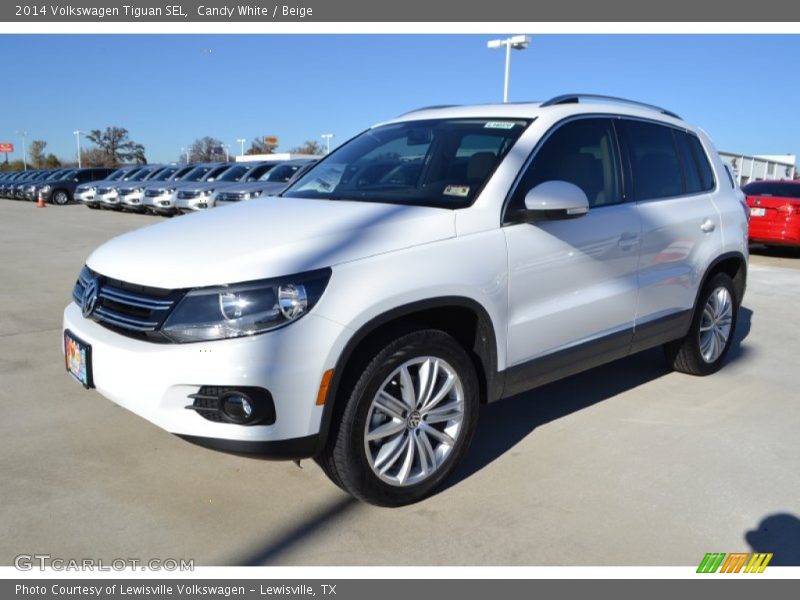 Candy White / Beige 2014 Volkswagen Tiguan SEL