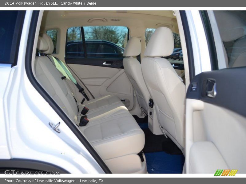 Rear Seat of 2014 Tiguan SEL