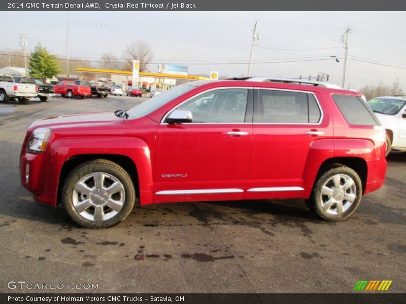 Crystal Red Tintcoat / Jet Black 2014 GMC Terrain Denali AWD