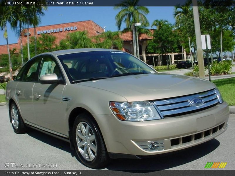 Dune Pearl Metallic / Camel 2008 Ford Taurus SEL