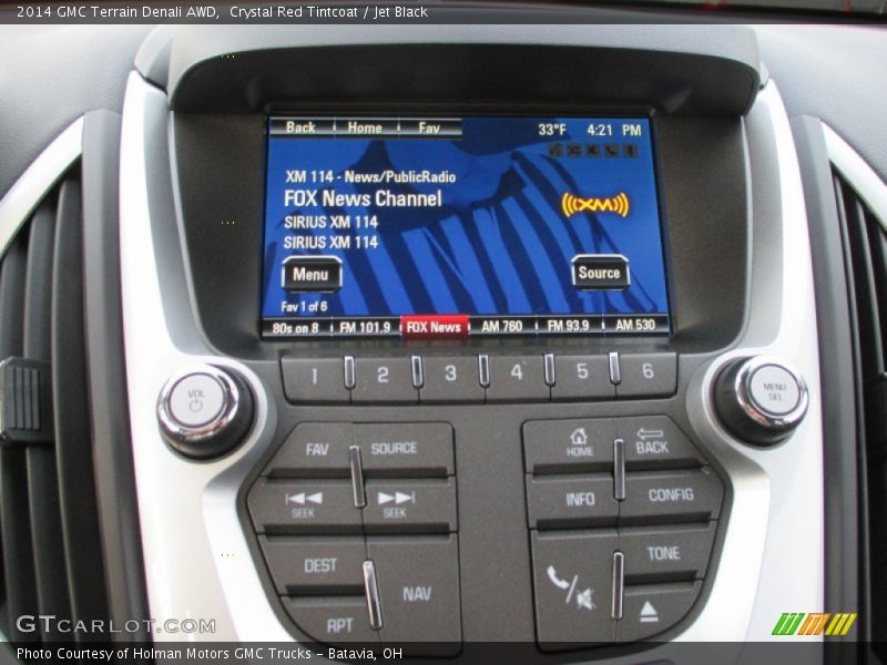 Crystal Red Tintcoat / Jet Black 2014 GMC Terrain Denali AWD