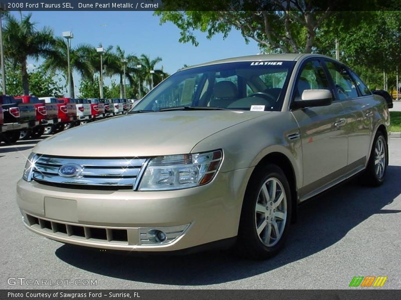 Dune Pearl Metallic / Camel 2008 Ford Taurus SEL