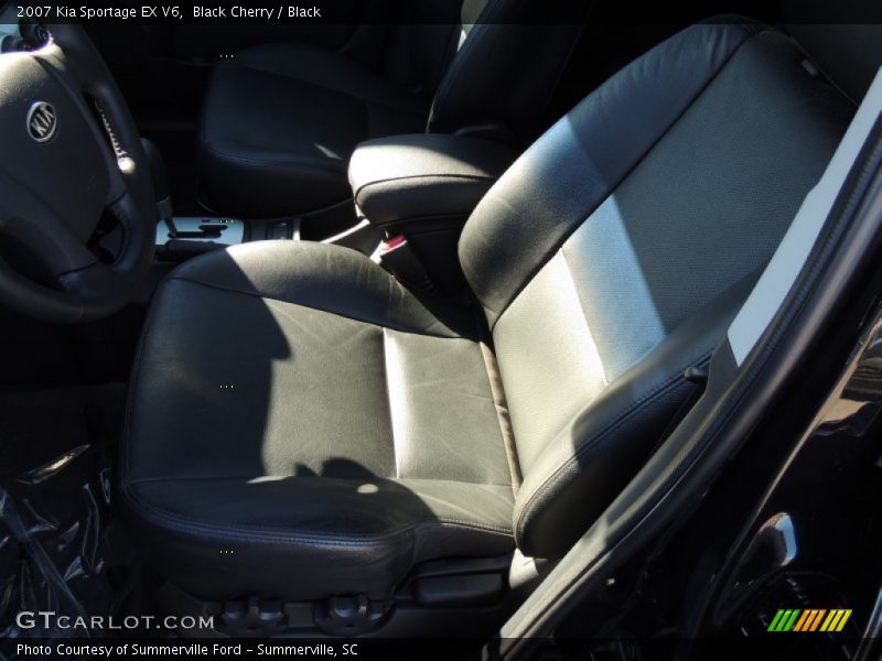Black Cherry / Black 2007 Kia Sportage EX V6