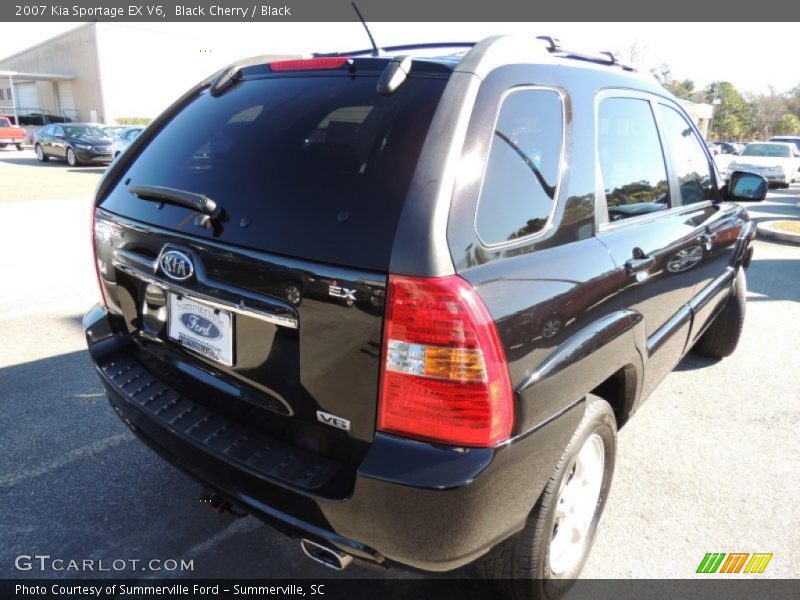 Black Cherry / Black 2007 Kia Sportage EX V6