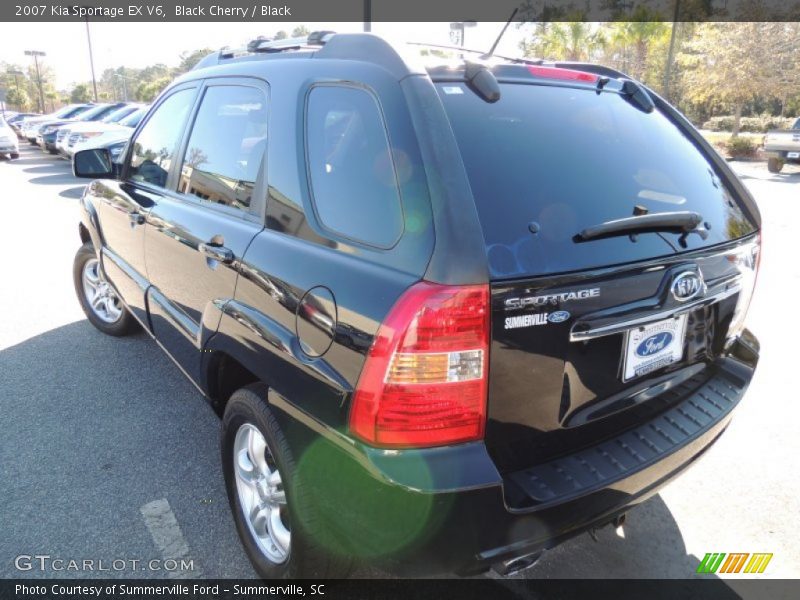 Black Cherry / Black 2007 Kia Sportage EX V6