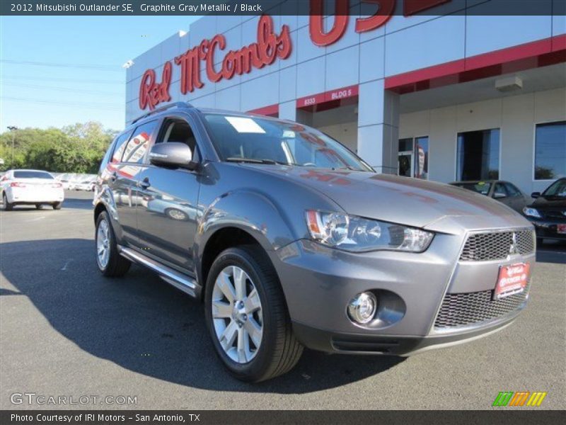Graphite Gray Metallic / Black 2012 Mitsubishi Outlander SE