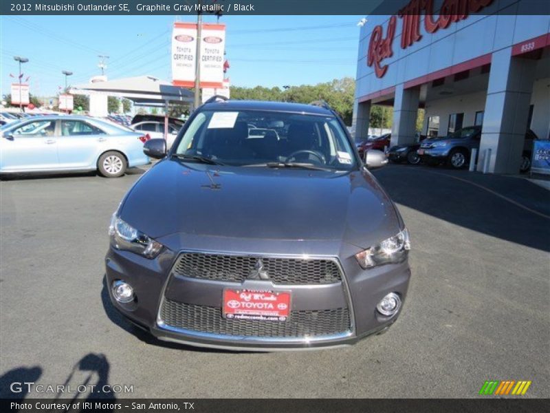 Graphite Gray Metallic / Black 2012 Mitsubishi Outlander SE