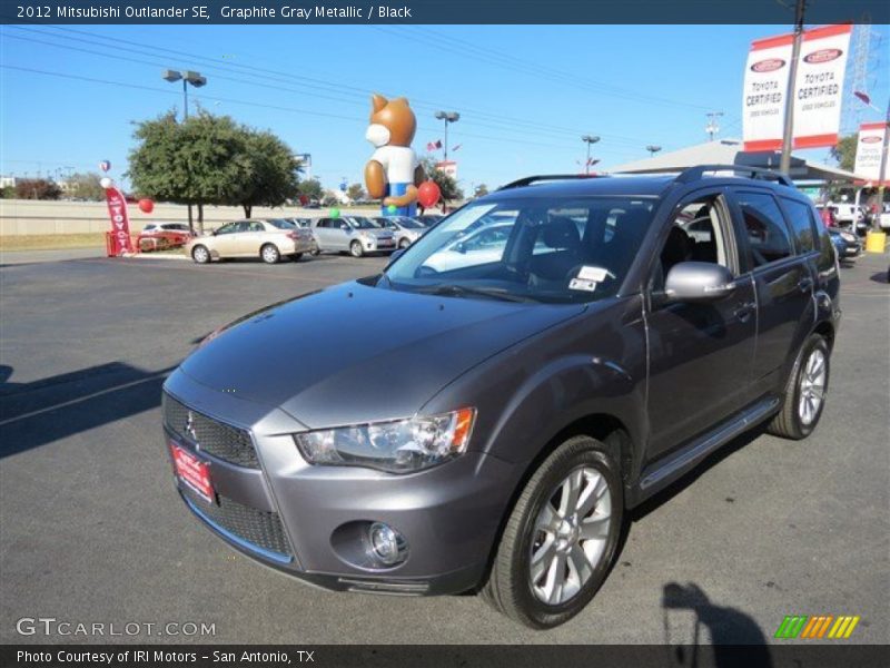 Graphite Gray Metallic / Black 2012 Mitsubishi Outlander SE