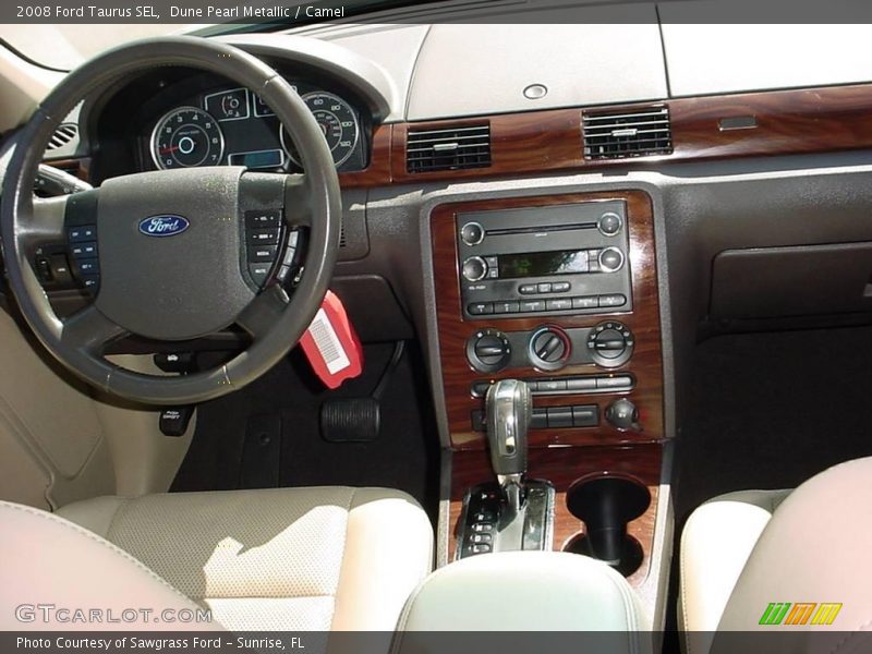 Dune Pearl Metallic / Camel 2008 Ford Taurus SEL