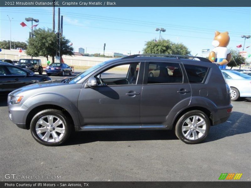 Graphite Gray Metallic / Black 2012 Mitsubishi Outlander SE