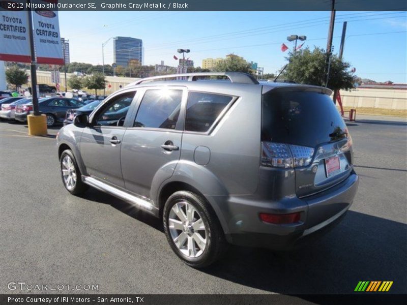 Graphite Gray Metallic / Black 2012 Mitsubishi Outlander SE