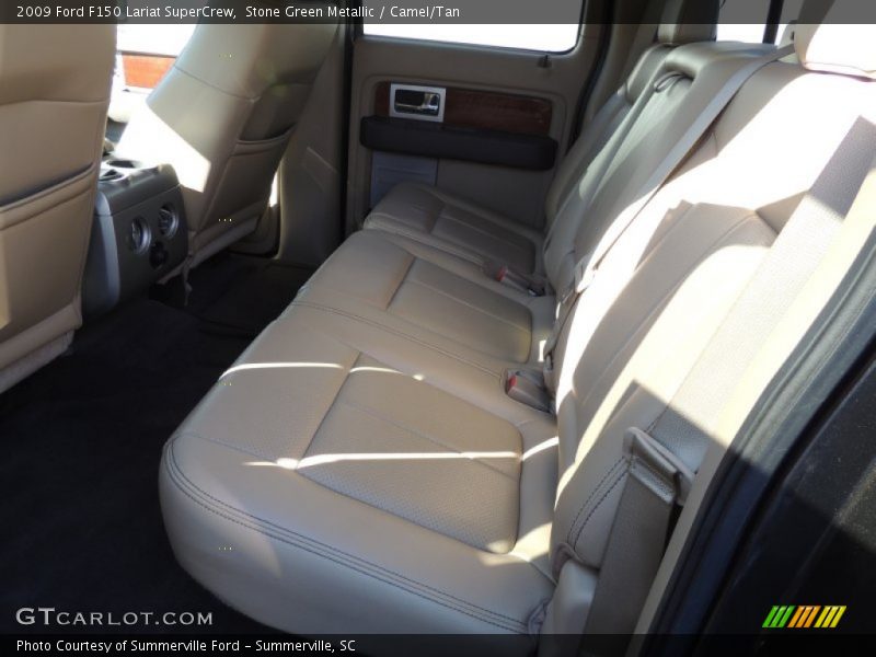 Stone Green Metallic / Camel/Tan 2009 Ford F150 Lariat SuperCrew