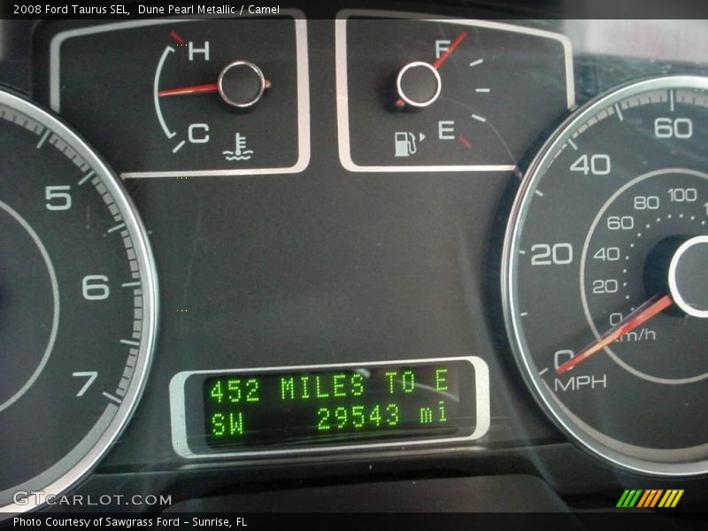 Dune Pearl Metallic / Camel 2008 Ford Taurus SEL
