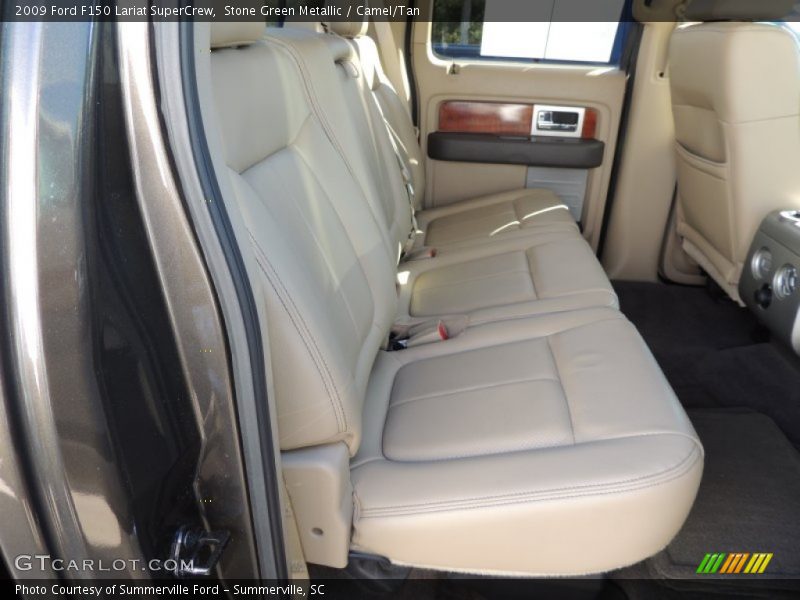 Stone Green Metallic / Camel/Tan 2009 Ford F150 Lariat SuperCrew