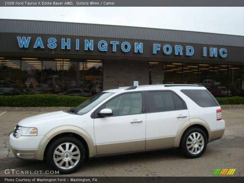 Oxford White / Camel 2008 Ford Taurus X Eddie Bauer AWD