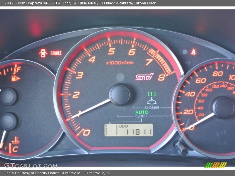  2012 Impreza WRX STi 4 Door WRX STi 4 Door Gauges