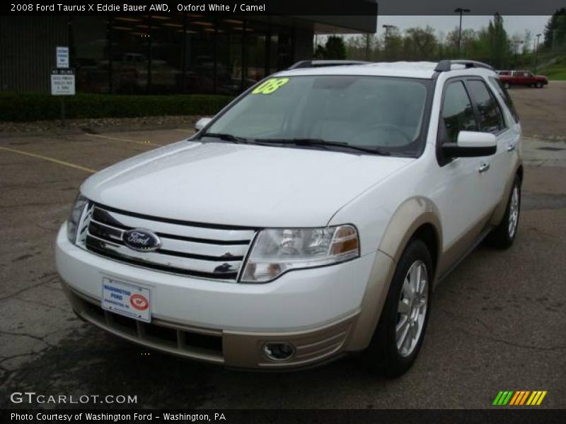 Oxford White / Camel 2008 Ford Taurus X Eddie Bauer AWD