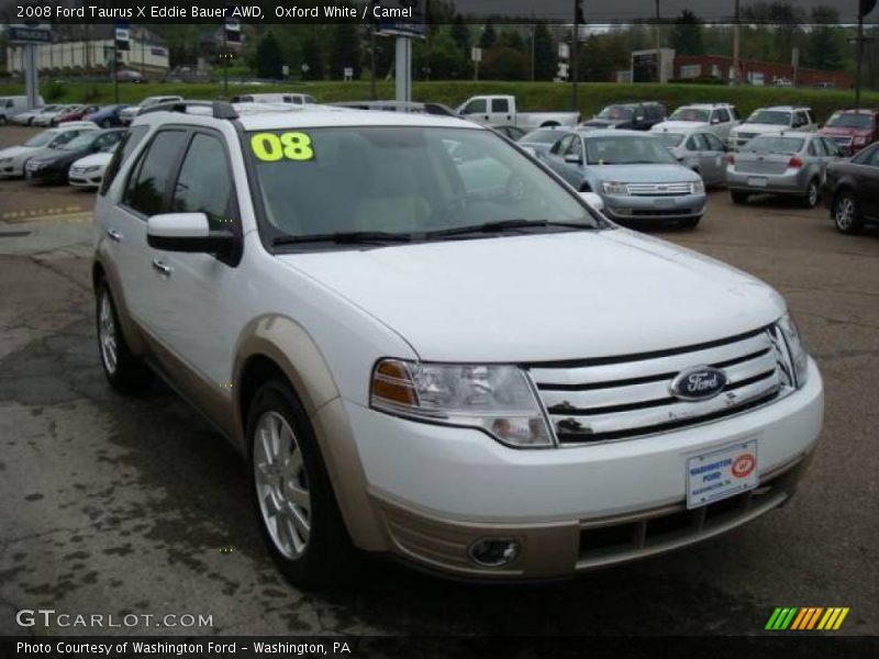 Oxford White / Camel 2008 Ford Taurus X Eddie Bauer AWD