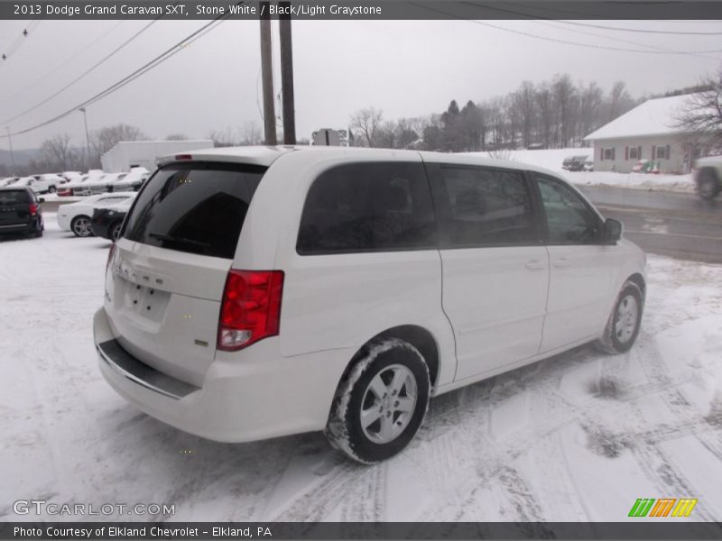 Stone White / Black/Light Graystone 2013 Dodge Grand Caravan SXT