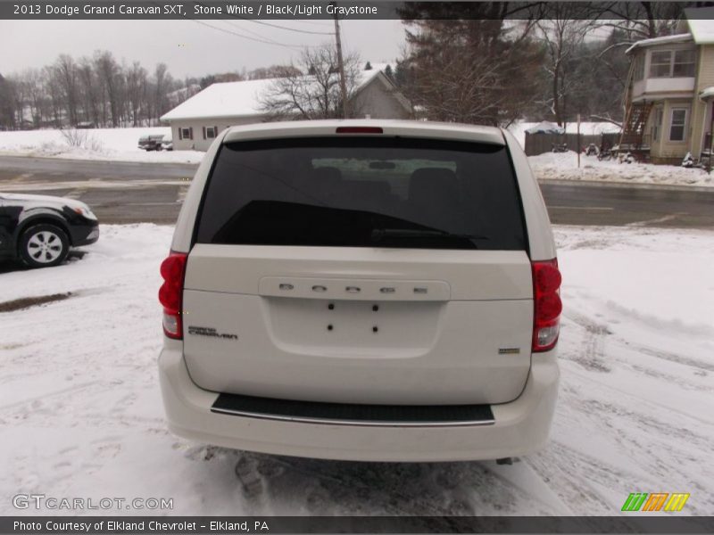 Stone White / Black/Light Graystone 2013 Dodge Grand Caravan SXT