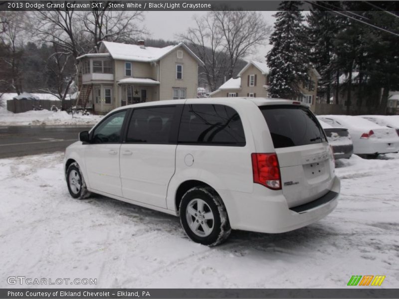 Stone White / Black/Light Graystone 2013 Dodge Grand Caravan SXT