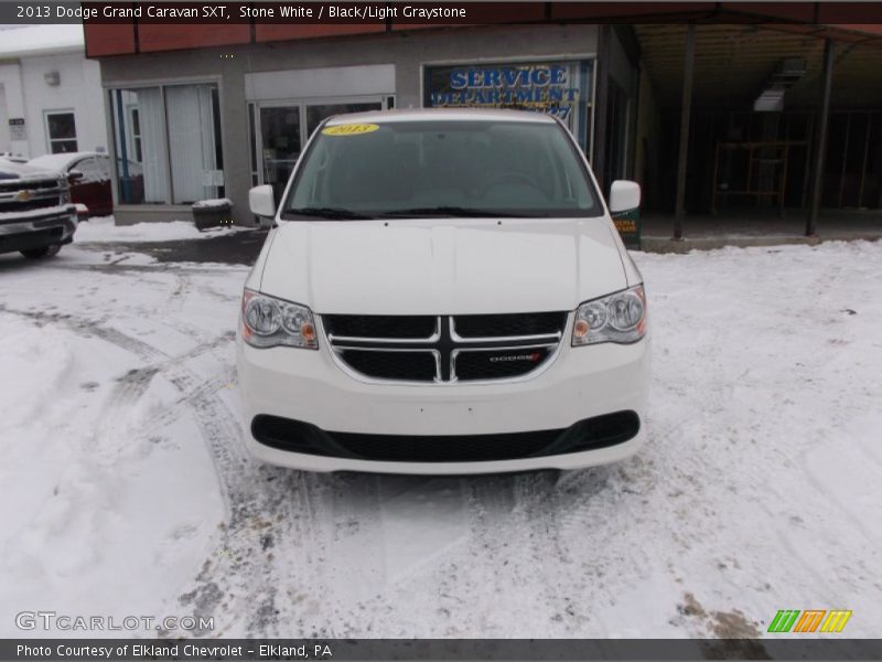 Stone White / Black/Light Graystone 2013 Dodge Grand Caravan SXT