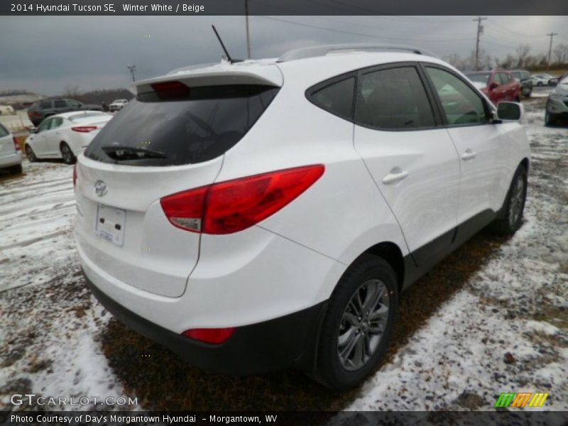 Winter White / Beige 2014 Hyundai Tucson SE