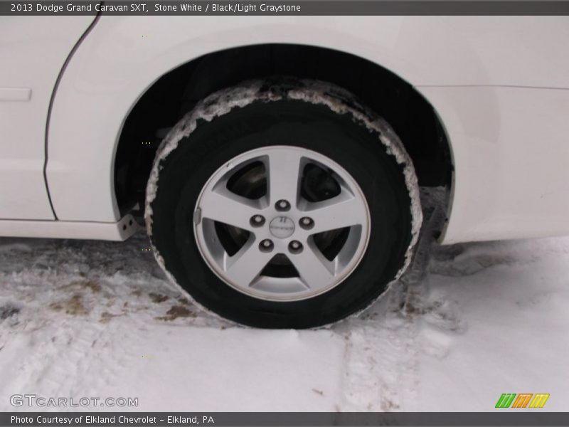 Stone White / Black/Light Graystone 2013 Dodge Grand Caravan SXT