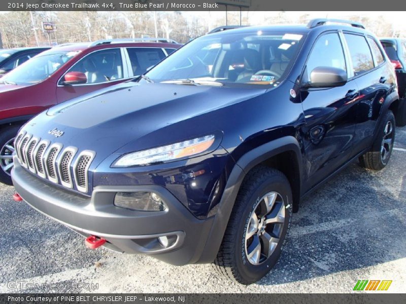 True Blue Pearl / Morocco - Black 2014 Jeep Cherokee Trailhawk 4x4
