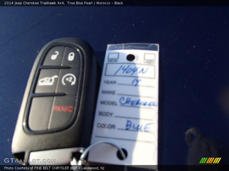 True Blue Pearl / Morocco - Black 2014 Jeep Cherokee Trailhawk 4x4
