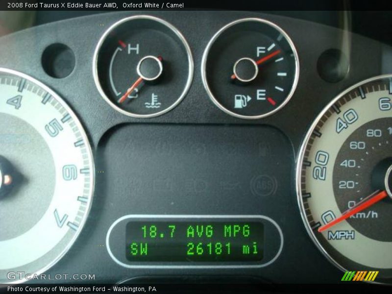 Oxford White / Camel 2008 Ford Taurus X Eddie Bauer AWD