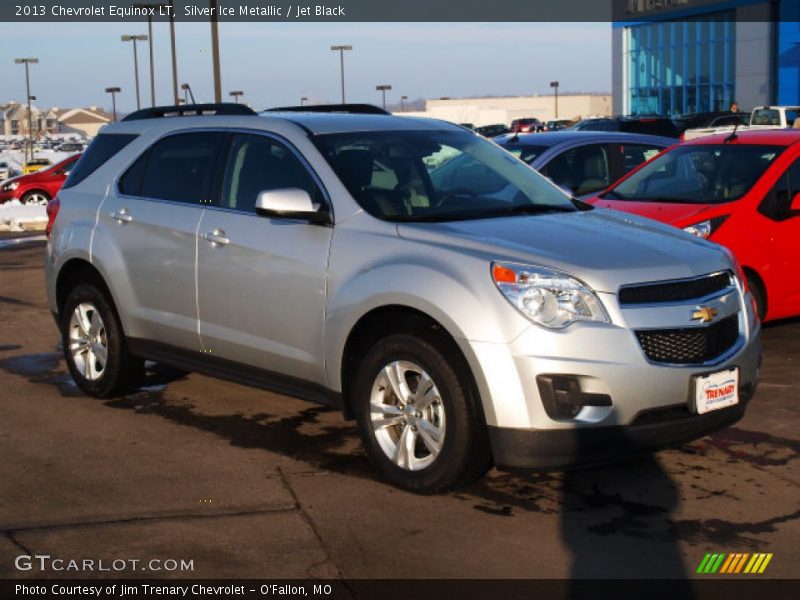 Silver Ice Metallic / Jet Black 2013 Chevrolet Equinox LT