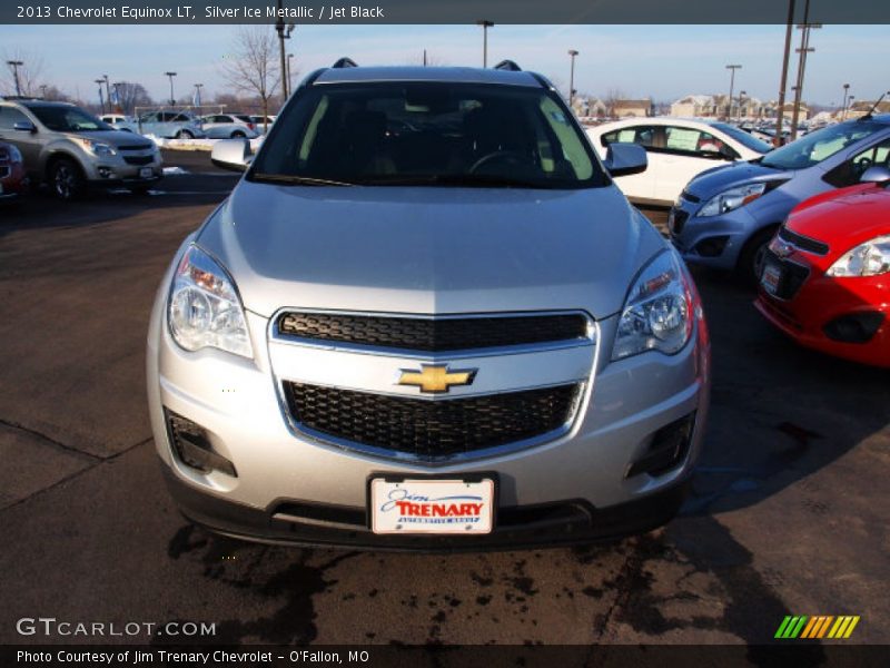 Silver Ice Metallic / Jet Black 2013 Chevrolet Equinox LT