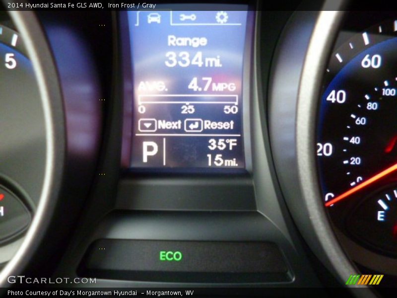 Iron Frost / Gray 2014 Hyundai Santa Fe GLS AWD