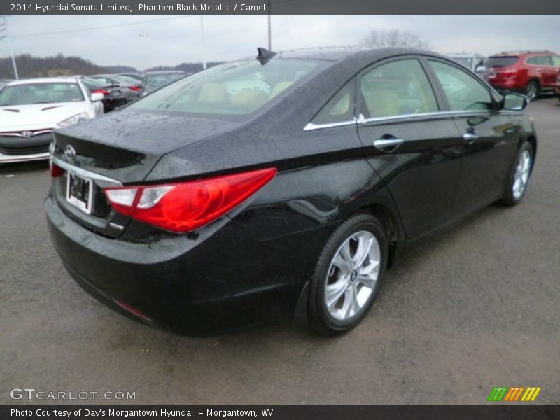 Phantom Black Metallic / Camel 2014 Hyundai Sonata Limited