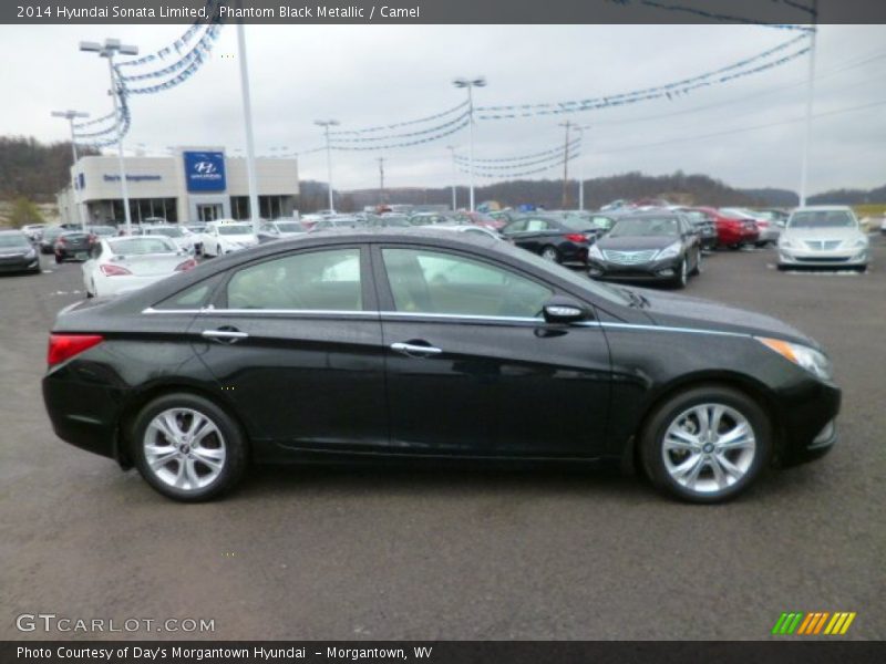Phantom Black Metallic / Camel 2014 Hyundai Sonata Limited