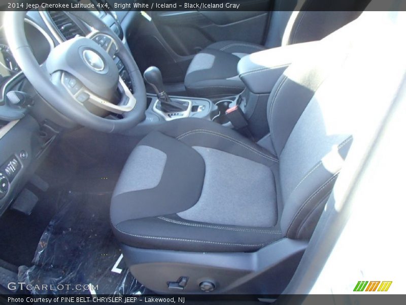 Bright White / Iceland - Black/Iceland Gray 2014 Jeep Cherokee Latitude 4x4
