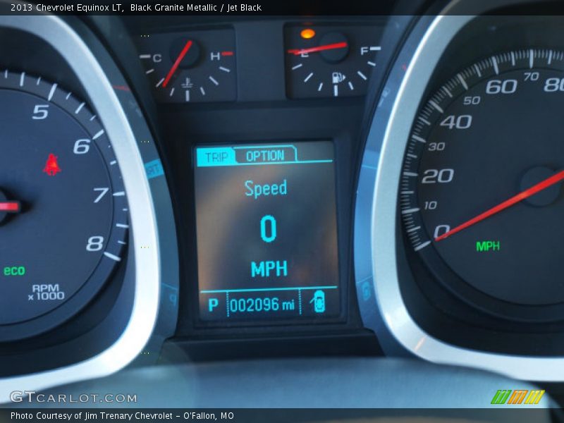 Black Granite Metallic / Jet Black 2013 Chevrolet Equinox LT