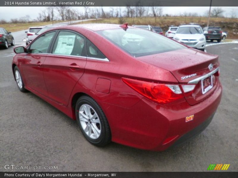Venetian Red / Gray 2014 Hyundai Sonata Limited