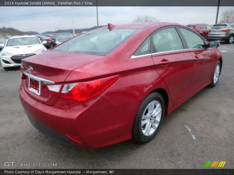 Venetian Red / Gray 2014 Hyundai Sonata Limited