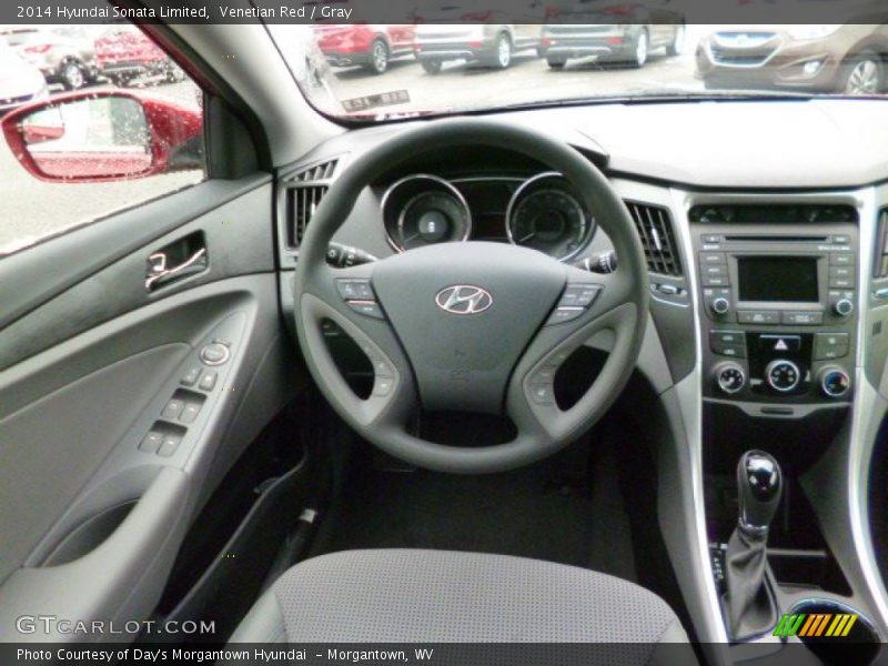 Venetian Red / Gray 2014 Hyundai Sonata Limited