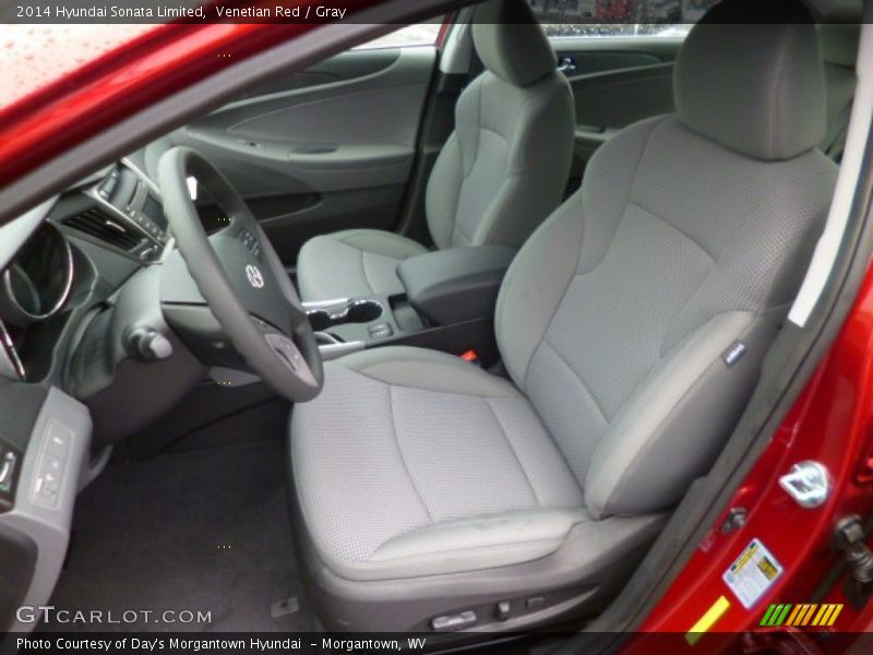 Venetian Red / Gray 2014 Hyundai Sonata Limited