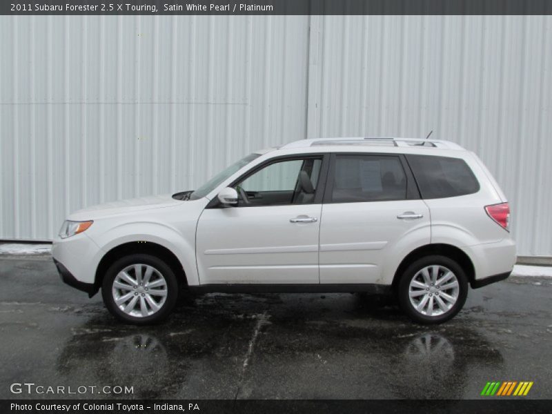 Satin White Pearl / Platinum 2011 Subaru Forester 2.5 X Touring