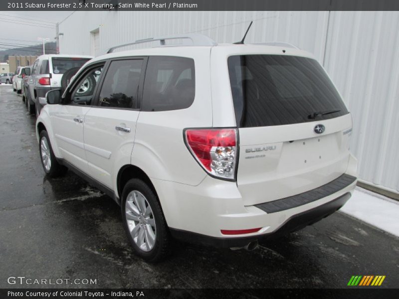 Satin White Pearl / Platinum 2011 Subaru Forester 2.5 X Touring
